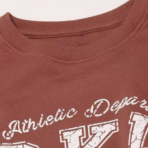 Impression typographique de la plus haute qualité avec sa propre conception Flexible léger vente chaude récolte femmes sweats - Product Image 6
