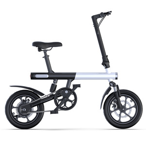 Bicicleta Eléctrica Plegable de 14 Pulgadas, Bicicleta Urbana Ultraligera con Marco de Aluminio, Doble Suspensión, Motor sin Escobillas, Asistencia al Pedaleo de 250W - Product Image 1