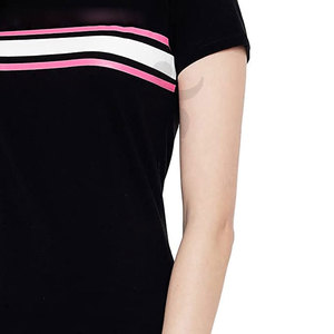 2025 nuevo diseño de gran tamaño cuello redondo camisetas de mujer transpirable Casual Jersey hecho en Pakistán patrón sólido - Product Image 6