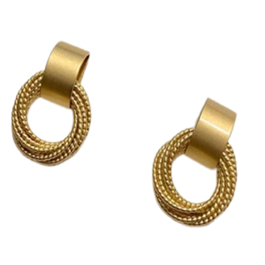 2027 Texas bleu pierre artificielle ternir bijoux martelé boucles d'oreilles Triangle boucles d'oreilles hawaïen acrylique boucles d'oreilles - Product Image 3