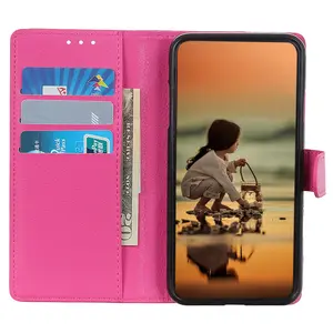Neweat casing ponsel kulit PU untuk iPhone 15 Plus Pro Max, casing pelindung ponsel Anti gores, dompet kulit PU, tekstur Litchi, cangkang pelindung