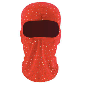 Balaclava en polyester thermique avec strass, imprimé par transfert thermique, entièrement recouvert de strass, masque de ski tendance, rappeur, bling, capuche pour le visage - Product Image 4