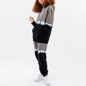 Conjunto Deportivo de Felpa Francesa de Moda Invernal con MOQ Bajo, Logotipo Personalizado Bordado, Algodón, 2 Piezas, Popular, Unisex, Tie Dye - Product Image 5