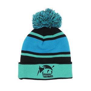 Sombrero Bobble Rpet Hecho de botellas de plástico recicladas Protección <span class=keywords><strong>del</strong></span> medio ambiente Sombrero de invierno - Product Image 4