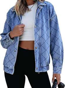 High-End Heavy <b>Denim</b> Coat with Long Fit Luxury Streetwear Unisex Casual Winter Jacket Customizable for Wholesale Buyers - Product Image 6