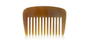 หวีแต่งผมทรงเขาควายหวีฮอร์นสีขาวหวีเขาวัวทำมือออกแบบโลโก้ได้ตามต้องการ - Product Image 2