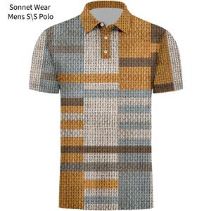 Camisetas Polo Casuales para Hombre: Ropa de Manga Corta con Estampado Gráfico en Bloques de Color - Product Image 6