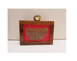 Women's Fancy Pearl and Stone Patterned <b>Potli</b> Basket Design Evening Handbag Clutch Purse - Product Image 1