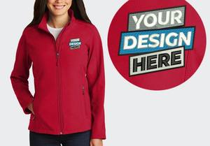 Logotipo de bordado personalizado Textos Colectivos Soft Shell Zip Up Bordado personalizado Agregar Logo Textos Reciclado Soft Shell Chaquetas - Product Image 2