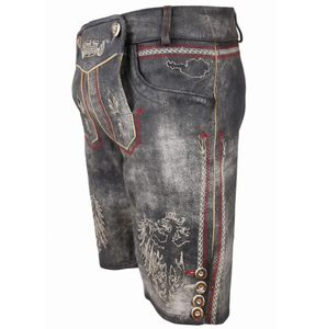 กางเกงหนังแพะสำหรับผู้ชาย, 2025ใหม่สีน้ำตาล Oktoberfest Lederhosen - Product Image 2