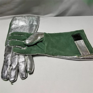 Guantes de trabajo de cuero anticalor Guantes de soldadura de cuero a prueba de fuego Guantes de soldadura resistentes al corte - Product Image 4