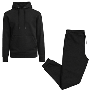 Womens Soft Fleece Cotton Blend Regular Fit Casual Solid Woven Comfortable Pullover Hoodie & Sweatpants Jogging <b>Set</b> All Seasons - Product Image 6