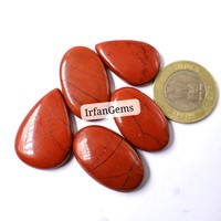 Cabochon de jaspe rouge naturel pierre précieuse lâche lisse pour soulager l'anxiété et absorber l'énergie négative, pierre de jaspe rouge chakra racine