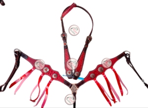 Red Tack Set avec Fringe Horse Products - Product Image 3