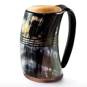 Taza de cuerno para beber vikingo de diseño de nueva apariencia para restaurantes, hoteles, bares, tarifa razonable, taza de cuerno de búfalo de lujo a la moda - Product Image 2