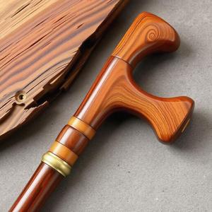 Poignée de bâton de marche en bois faite à la main avec un design ergonomique pour un équilibre de soutien et une utilisation quotidienne confortable et élégante - Product Image 5