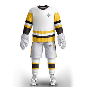 Best Selling Factory Price Ice Hockey Uniform Sets Soft Touch Bulk 100% Polyester Quick Dry & Breathable for <b>Men</b> - Product Image 1