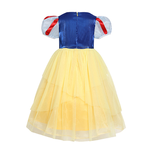 Robe <span class=keywords><strong>de</strong></span> princesse en dentelle sur mesure en gros pour enfants, costume <span class=keywords><strong>de</strong></span> fantaisie Blanche-Neige pour les distributeurs <span class=keywords><strong>de</strong></span> fêtes d'anniversaire - Product Image 2