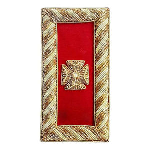 Épaulettes de broderie pour l'uniforme classique semble épaulettes d'épaule de style uniforme avec badge personnalisé - Product Image 4