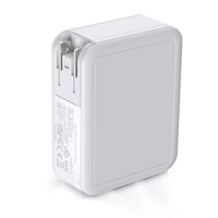 Chargeur rapide GaN 40W OEM ODM avec câble rétractable, 2 USB C, USB A, adaptateur secteur de voyage 4-en-1 pour iPhone Samsung
