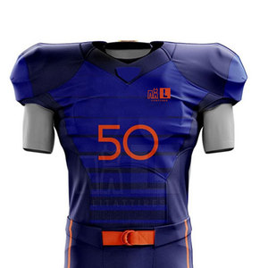 Uniforme de Fútbol Americano Personalizable de la Mejor Calidad con Mangas Cortas, Transpirable, que Absorbe la Humedad y de Secado Rápido, 100% Poliéster - Product Image 3