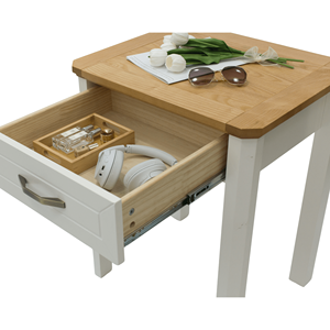 Commode scandinave en métal et acajou avec miroir, bois massif, luxe européen pour salon et chambre à coucher - Product Image 5