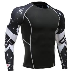 Meilleures ventes Rash Guard en polyester et spandex pour homme à vendre - Product Image 1