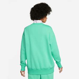 Sudadera con cuello redondo acanalado para mujer, suéter de aguamarina, 80% Algodón, 20% poliéster reciclado, Polar, puños acanalados y dobladillo medio - Product Image 2