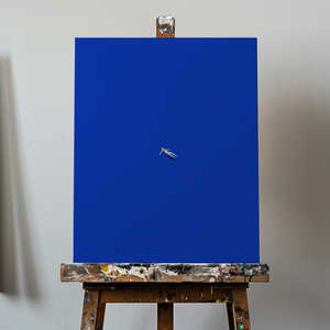 Art abstrait sur toile sans stress de Maarten Lon, décoration murale esthétique sans stress - Product Image 1