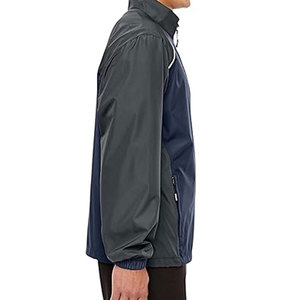 Chaqueta de pista para correr de nailon de secado rápido para hombre, ropa de entrenamiento con cremallera para deportes al aire libre, chaqueta estampada transpirable de otoño 100% - Product Image 4