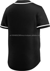 Nouveaux hommes décontracté bouton Baseball Jersey respirant à manches courtes sport d'équipe actif uniforme Sublimation Technique blanc Polyester - Product Image 6