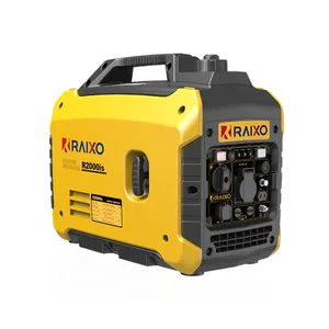 Mini générateur à essence Portable RAIXO R2000IS de qualité industrielle, léger et Compact, leader de l'exportation