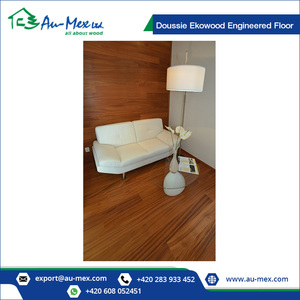 Doussie Ekowood Suelos de ingeniería Diseño moderno Superficie Lisa 3 tiras - Product Image 2