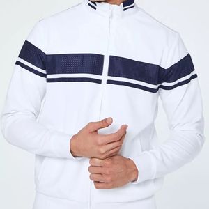 Ensemble de survêtement pour homme, col carré, uni, respirant, 100% coton, fermeture éclair, col montant, tenue de sport, jogging, fitness - Product Image 4