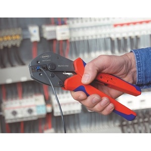 Alicates de crimpado multiusos KNIPEX de 250 mm de longitud con 3 matrices intercambiables para gestión de cables y accesorios - Product Image 6