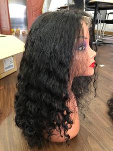 Peluca de Cabello Liso Virgen Vietnamita Brasileño, Densidad 130/150, Pre-Desplumada, Corta, Pequeña, Negra, Superventas - Product Image 1