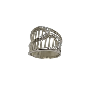 Anillo moderno de plata de ley fina para mujer, anillo de estilo romántico chapado en rodio con piedras preciosas de circón de corte ovalado, joyería de moda - Product Image 1