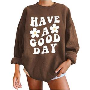 Women's New 2025 Oversized Fleece Pullover Hoodie Neck Solid Color Warm Loose <b>Sweatshirt</b> Front Logo for <b>Yoga</b> Top OEM Available - Product Image 5