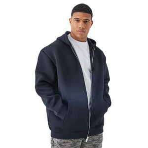 Nouveau design 2025 – Sweat à capuche pour homme en molleton 100 % coton 400 g/m², entièrement zippé, couleur personnalisable, coupe classique, grandes tailles, écologique - Product Image 3