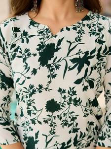 Kurti, Pantalón y Dupatta de Seda Roma de Primera Calidad con Bordado de Espejo, Fabricante y Proveedor Mayorista - Product Image 2