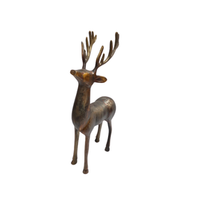 Reno Decorativo de Aluminio de Último Diseño para Navidad, Reno Negro con Texto Dorado, Decoración de Mesa Personalizada - Product Image 4