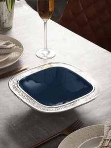 Customized <b>Square</b> Aluminum Dinnerware Decorative Metal Bowl for Weddings-Popcorn Snacks Dining <b>Table</b> Servings - Product Image 5