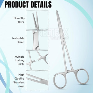 Pinces hémostatiques droites Kocher-Ochsner de haute qualité, nouveau style, fabrication professionnelle, 6 1/2 - Product Image 3