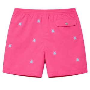 Shorts de bain roses pour hommes, séchage rapide, caleçons de plage, taille élastique, cordon de serrage, légers, shorts de bain d'été - Product Image 2