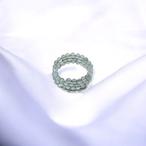 New Arrival Faceted Round Aquamarine Gemstone Beads Ring <b>Sterling</b> <b>Silver</b> <b>Wire</b> Made in India Dainty Tiny Stone Ring - Product Image 1
