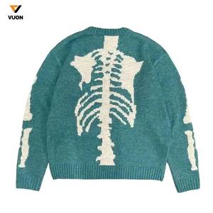 Hot Sale Men's Winter Fashion Pullover Crewneck Twisted Sweater Soft Thermal Striped Cotton Knitted Ribbed Trims Sweater - Product Image 2