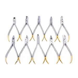 Dental Orthodontic <b>Pliers</b> <b>Set</b> Stainless Steel Weingart Howe Adams Ligature Cutter Universal Three Prong Dental Tools - Product Image 1