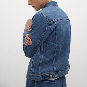 Doudoune d'hiver pour hommes de haute qualité Denim respirant avec fourrure d'oie grande taille bouton décoration - Product Image 2