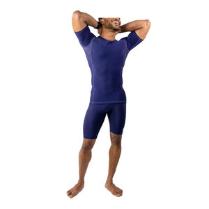 T-shirt de compression anti-UV UPF50 respirant à séchage rapide, écologique, avec logo personnalisé, pour homme, sport, course à pied, manches courtes - Product Image 5