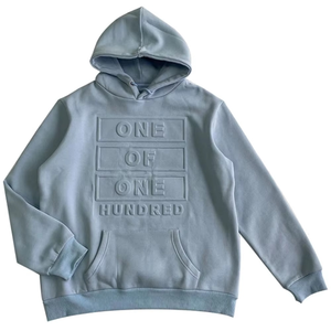 Sudadera con capucha de alta calidad de secado rápido con estampado en relieve para mujer de invierno mezclado de algodón - Product Image 2